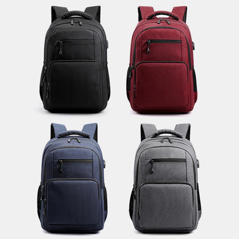 Wear-Resistant Large Capacity Laptop Backpack With USB Charging Port