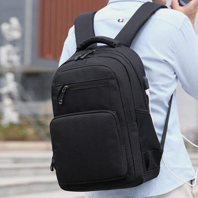 Wear-Resistant Large Capacity Laptop Backpack With USB Charging Port