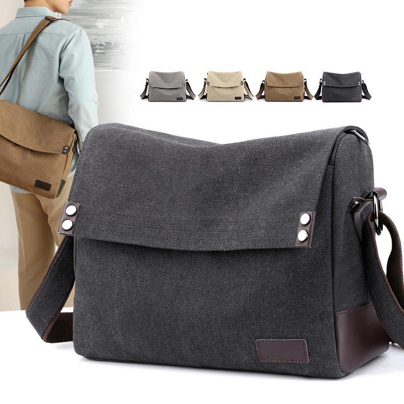 Casual Large Capacity Canvas Messenger Bag