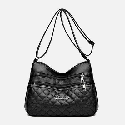 Minimalist Quilted Purse For Women Solid Classic Crossbody Bag