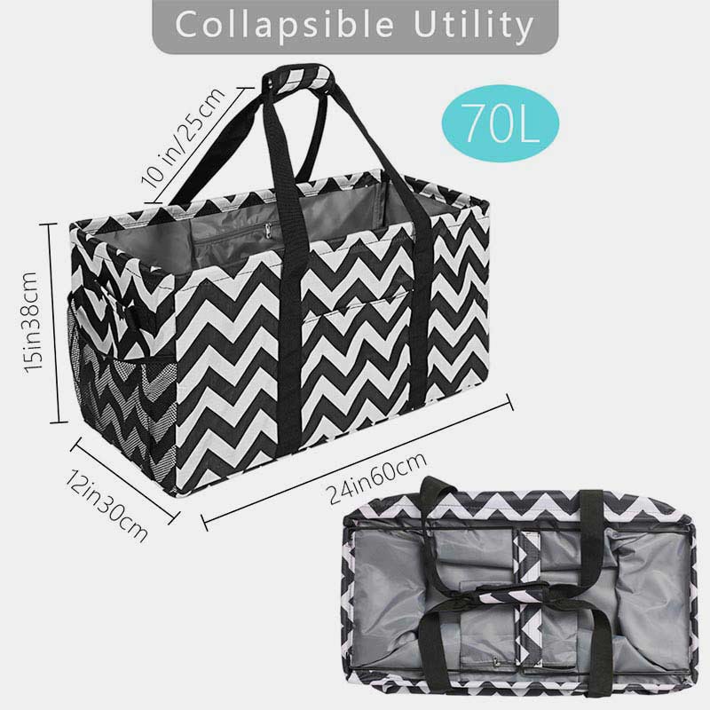 Storage Bag For Home Travel Foldable Clothing Clutter Storage Basket