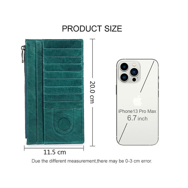 Leather Phone Holder Airtag Wallet