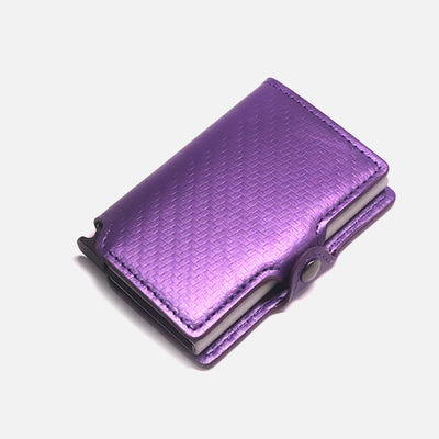 RFID Mini Slim Wallet With Metal Card Case