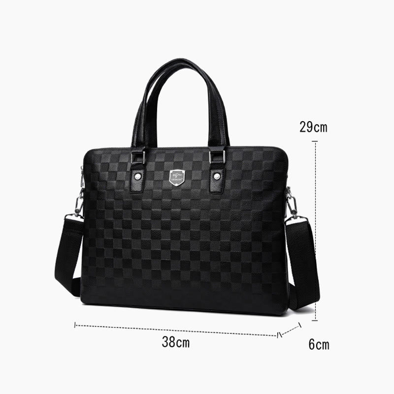 Briefcase For Men Business Trip Elegant Waterproof Crossbody Bag