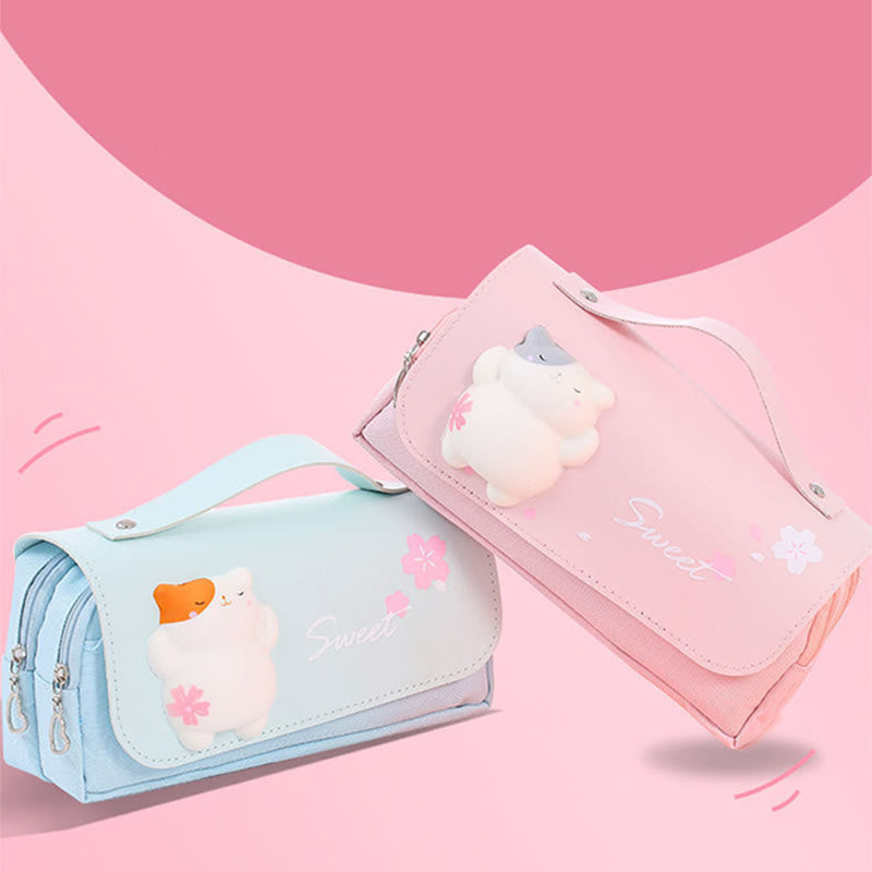 Pencil Case For Study Cute Decompression Multifunctional Large Capacity Case