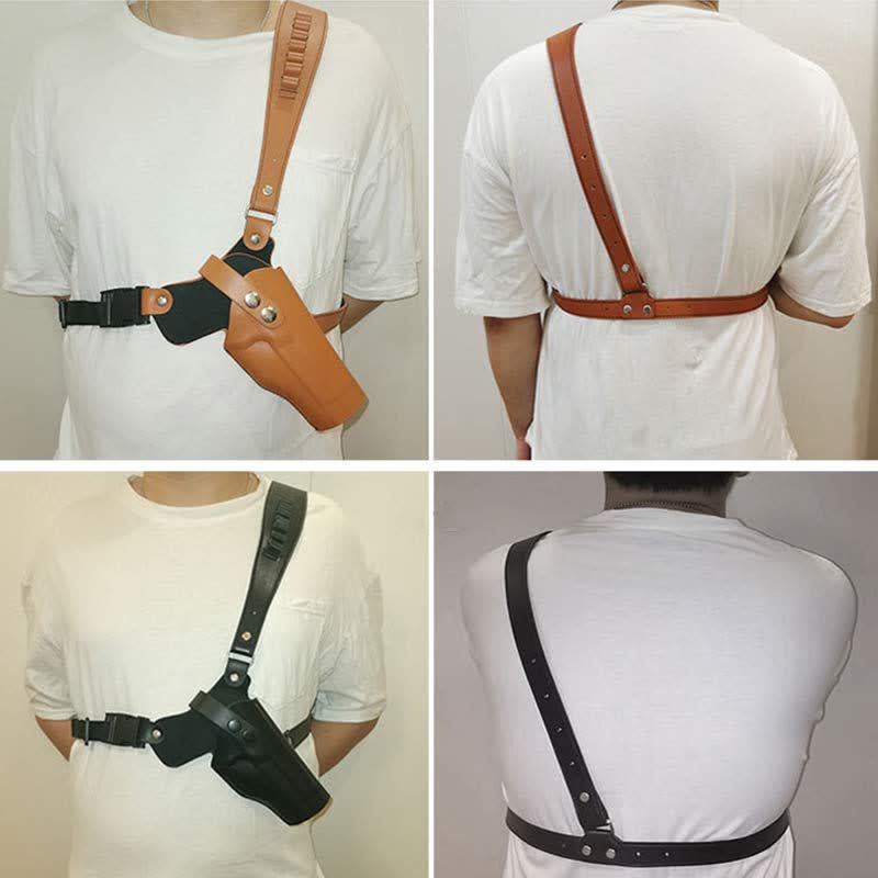 Universal Genuine Leather Holster Adjustable Underarm Shoulder Holster