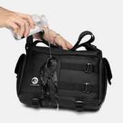 Large Capacity Nylon Crossbody Bag for Men Waterproof Casual Shoulder Bookbag