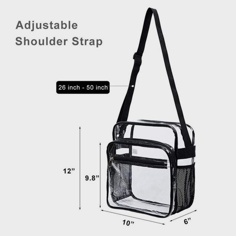 Crossbody Bag For Travel Shopping Waterproof Transparent Storage Bag