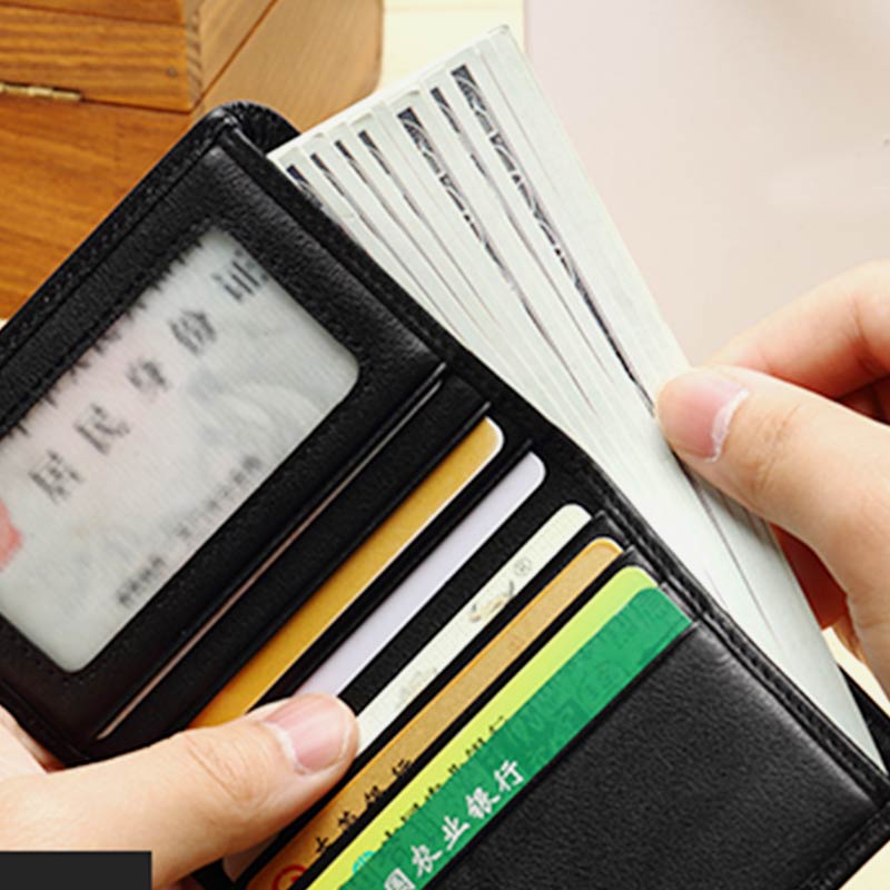 Super Slim Genuine Leather Business Soft Short Wallet