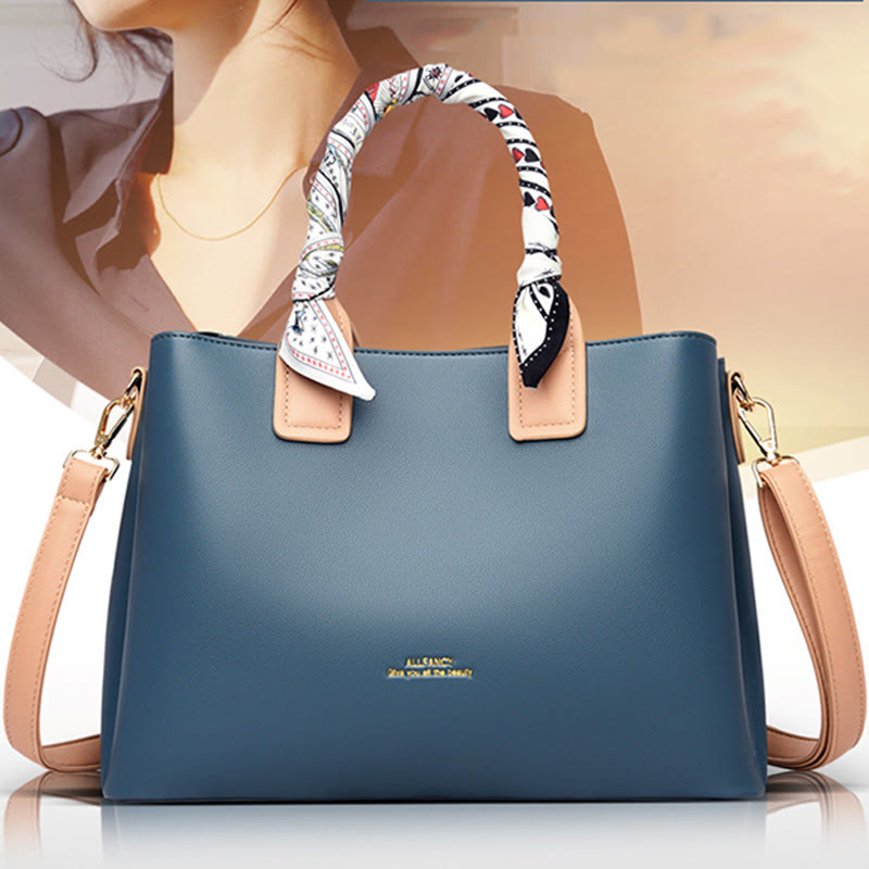 Elegant Handbag For Women Detachable Silk Handle Ladies Crossbody Bag