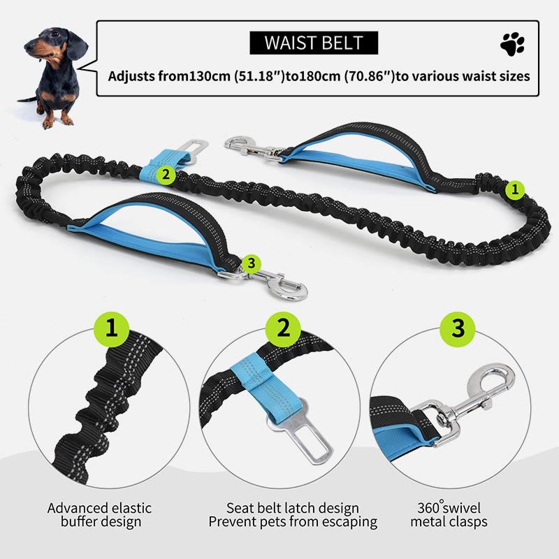 Multifunctional Waist Bag For Running Waterproof Dog Leash Sports Pack