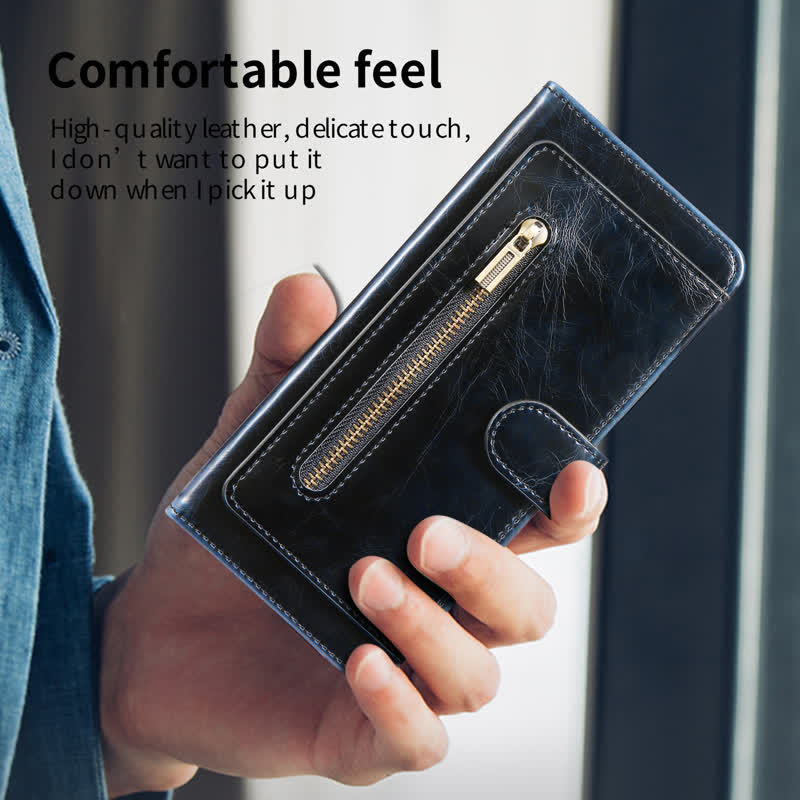 Z Fold 4 /3 Case Wallet for Women Men PU Leather Flip Kickstand Phone Cover