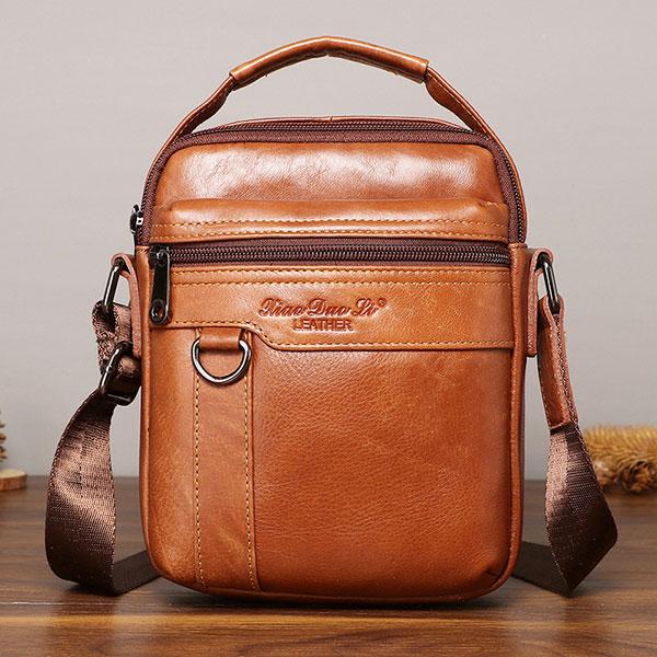 Large Capacity Retro Genuine Leather Crossbody Bag