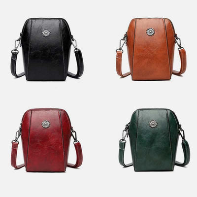 Soft Leather Phone Bag For Lady Crossbody Mini Bag