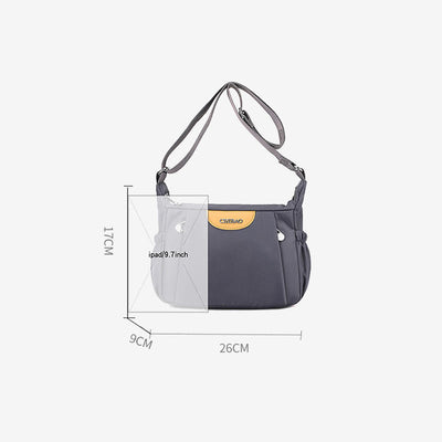 Women Crossbody Bag Minimalist Multipockets Wide Strap Shoulder Purse