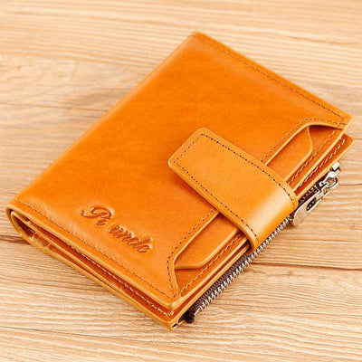 RFID Large Capacity Multi Card Leather Wallet