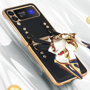 Z Flip 3 Case Plaid Folding Protective Phone Case