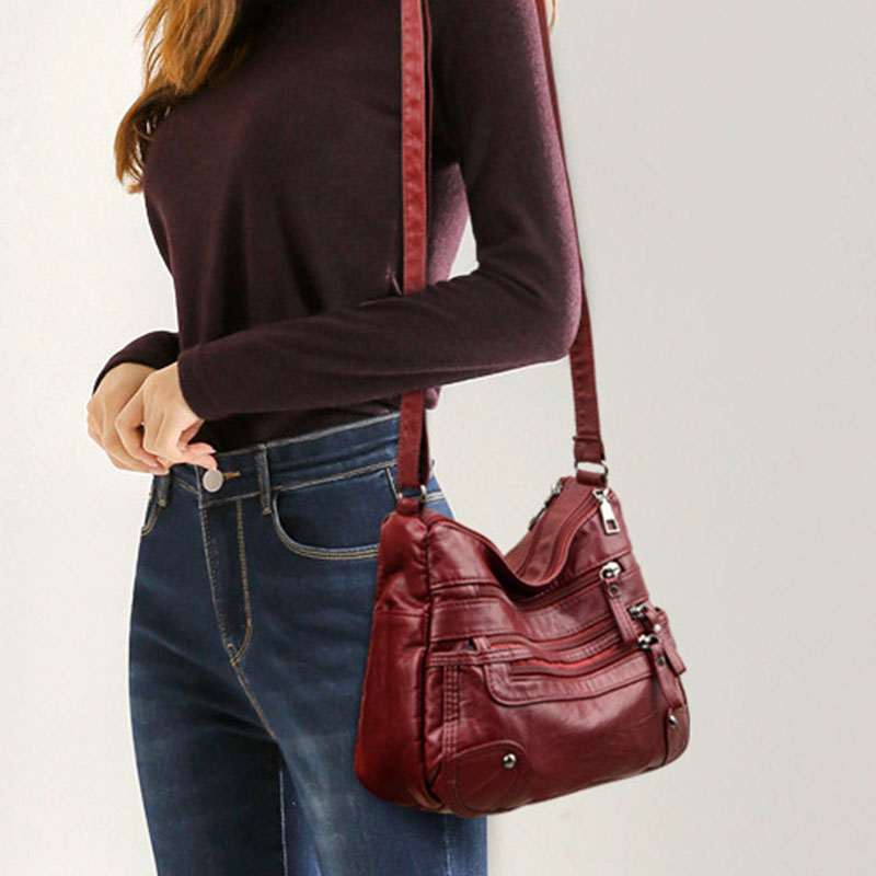 Large Capacity Multi-Pocket Crossbody Bag