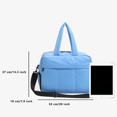 Portable Fitness Tote Light Color Adjustable Wide Strap Crossbody Bag