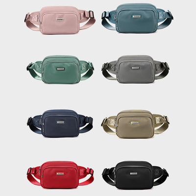 Minimalist Triple Compartment Waist Bag For Women Portable Crossbody Bag