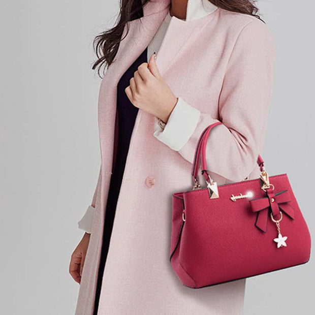 Womens Designer Top-Handle Satchel Handbag Purses with Crossbody Strap
