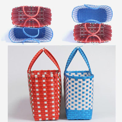 Large Capacity Weave Tote Bag Water&Tear-Resist Storage Handbags Beach Bag