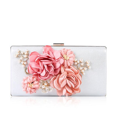 Floral Evening Clutch Bag