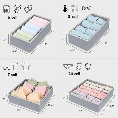 Storage Bag For Family Use Foldable Underwear Bras Drawer Organizers