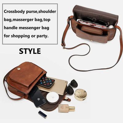 Elegant Saddle Bag Simple Magnetic Buckle Dating Bag For Women