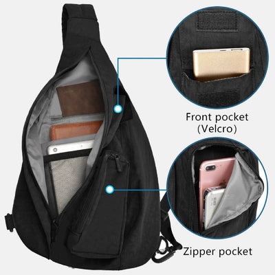 Unisex Lightweight Waterproof Sling Backpack Chest Bag Travel Hiking Daypack