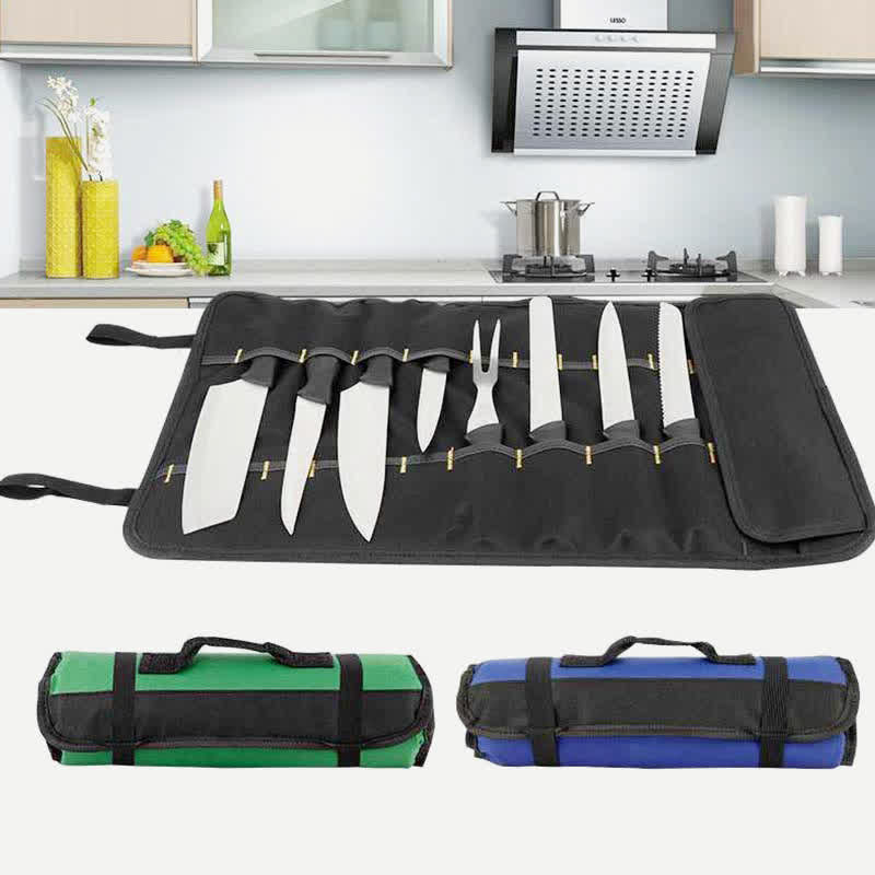 Chef's Knife Roll Bag 22 Slots Heavy Duty Oxford Chef Knife Bag