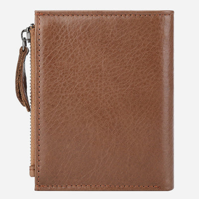 Genuine Leather RFID Wallet For Men Minimalist Large Retro Purse