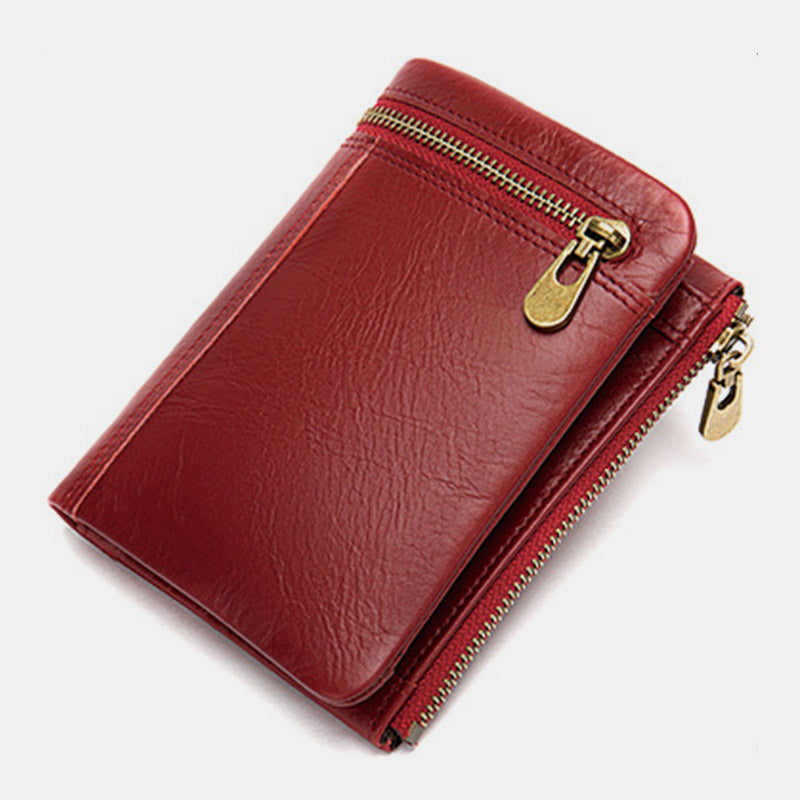 Casual Genuine Leather Bifold Wallet