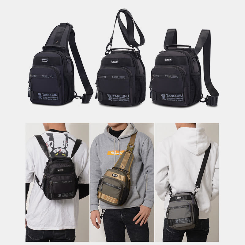 Sling Bag For Men Multi-functional Casual Outdoor Sports Crossbody Backpack