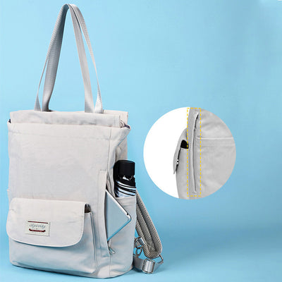 Converible Tote Backpack Laptop Bag College School Bookbag with USB Charging Port