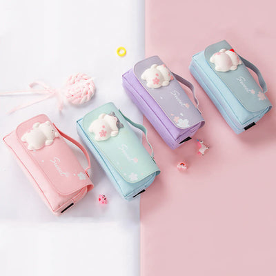 Pencil Case For Study Cute Decompression Multifunctional Large Capacity Case