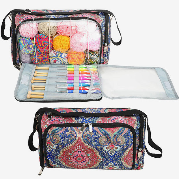 Multifunctional Storage Bag For Home Knitting Accessories Oxford Handbag