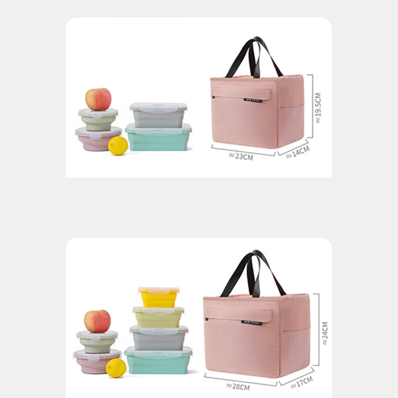 Lunch Bag For Staff Keep Fresh Large Capacity Waterproof Handbag