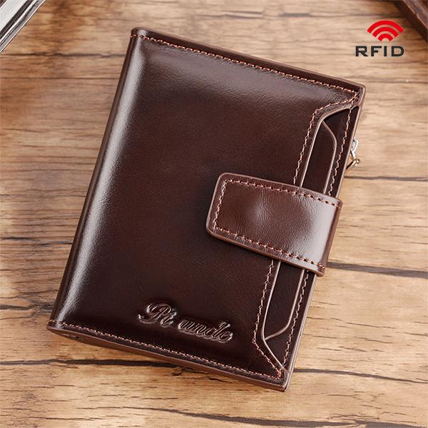 RFID Large Capacity Multi Card Leather Wallet