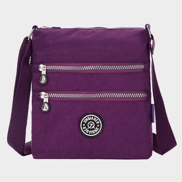 Nylon Crossbody Bag For Women Lightweight Multi-Pocket Nylon Cloth Shoulder Bag