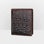 Real Leather Crocodile Engraved Wallet Retro Bifold Wallet