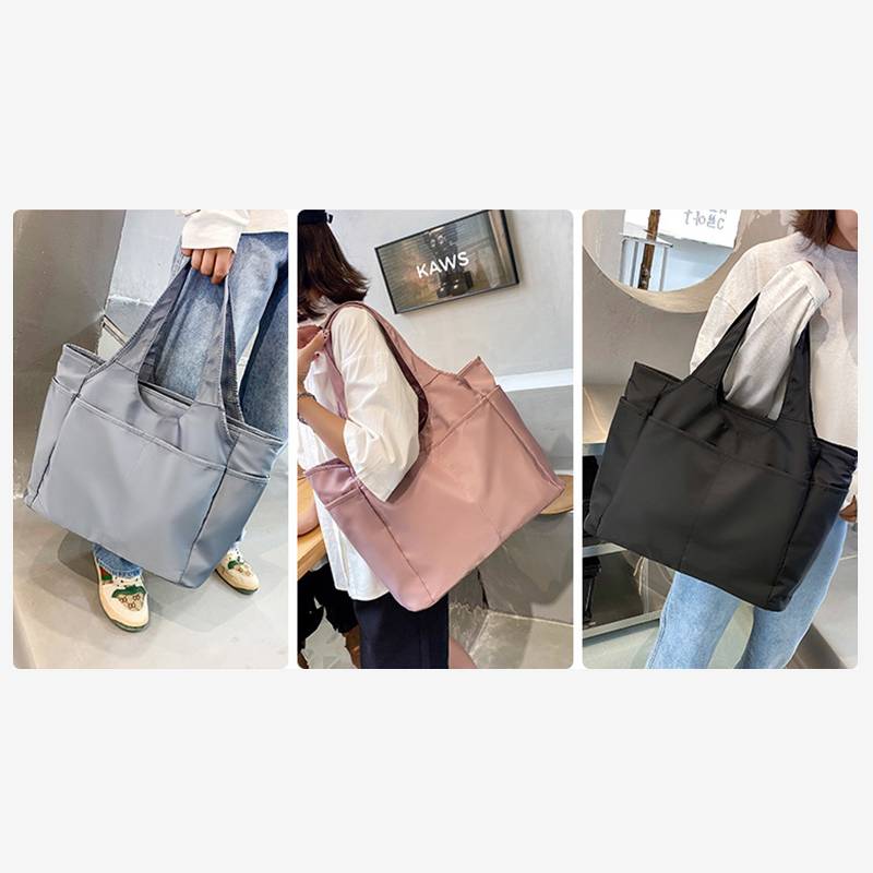 Large Capacity Tote Handbag for Women Multi-Pocket Casual Sport Shoulder Bag