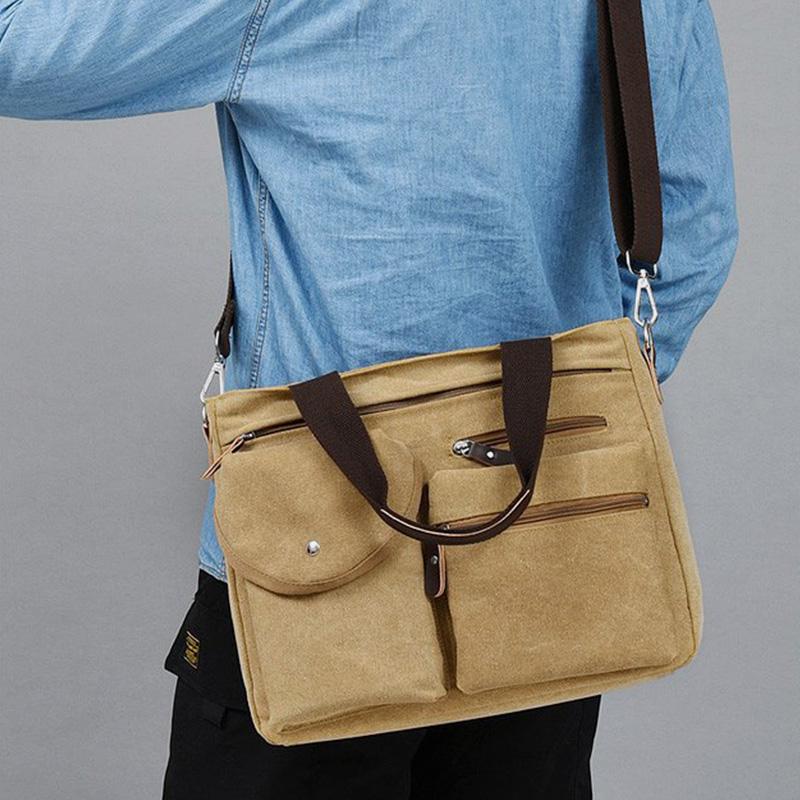 Large Capacity Multi-Pocket Casual Messenger Bag