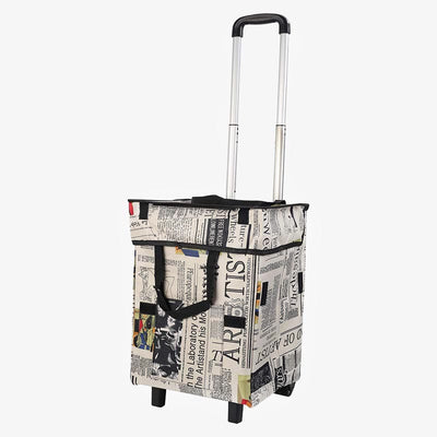 Foldable Shopping Cart For Short Travel Portable Pull Rod Bag