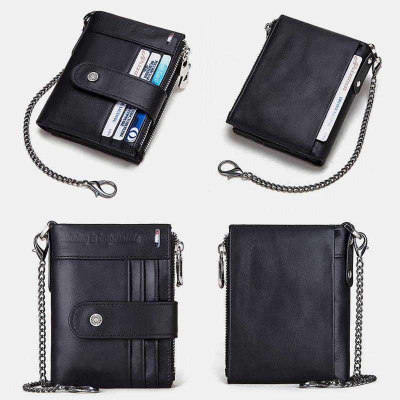 RFID Large Capacity Anti-theft Wallet With Chain