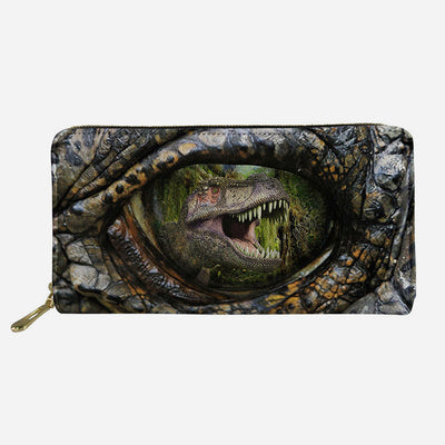 Funny Animal Eyes Wallet Long Leather Clutch Purse For Women