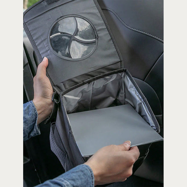 Hanging Trash Can For Car Seat Back Leakproof Washable Trash Bin