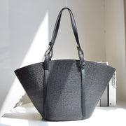 Large Straw Tote For Women Vacation Beach Shoulder Bag