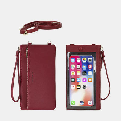 Phone Bag for Women Touchable Minimalist Leather Daily Shopping Wallet