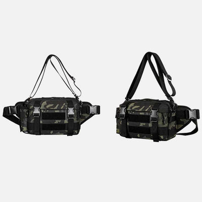 Large Camo Tactical Bag For Sports Nylon Crossbody Bag Waist Bag